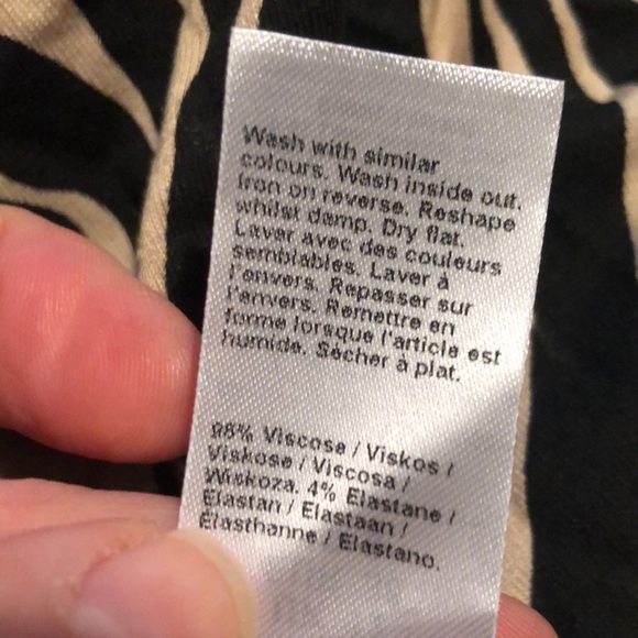 river island zebra print long sleeve minidress w/keyhole neckline SZ 8 (UK 12) - Picture 12 of 17